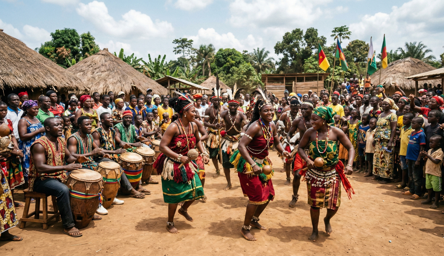 Traditional ceremony reflecting Cameroon culture and society Traditional ceremony reflecting Cameroon culture and society