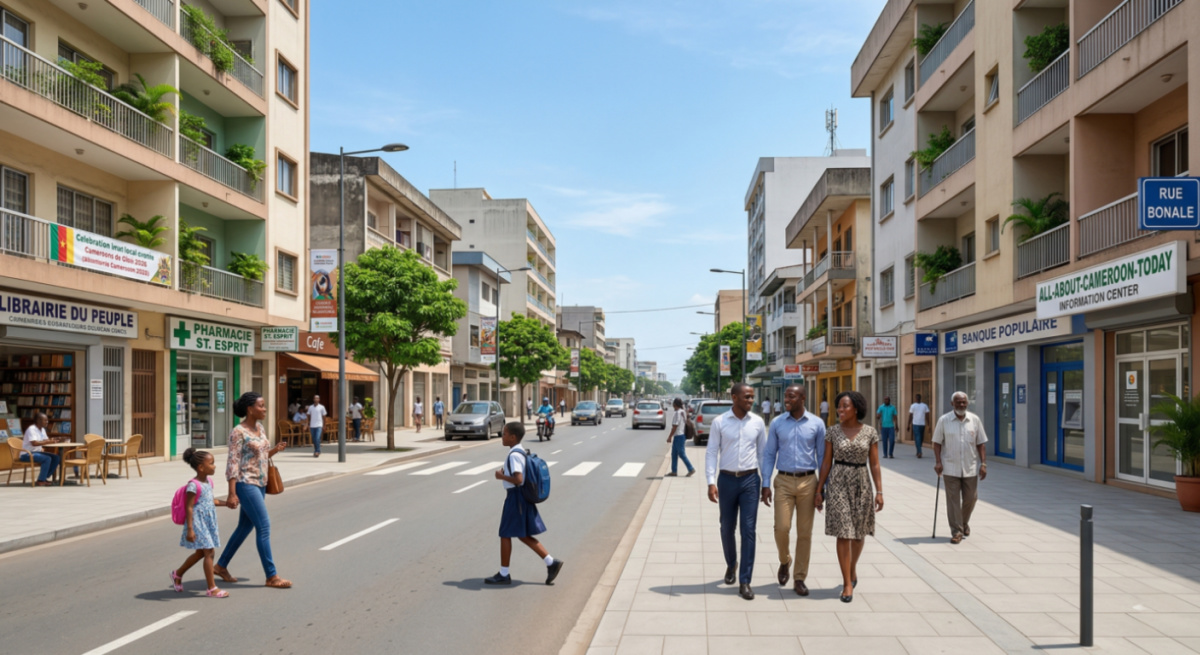 Clean urban environment illustrating safe areas in Cameroon