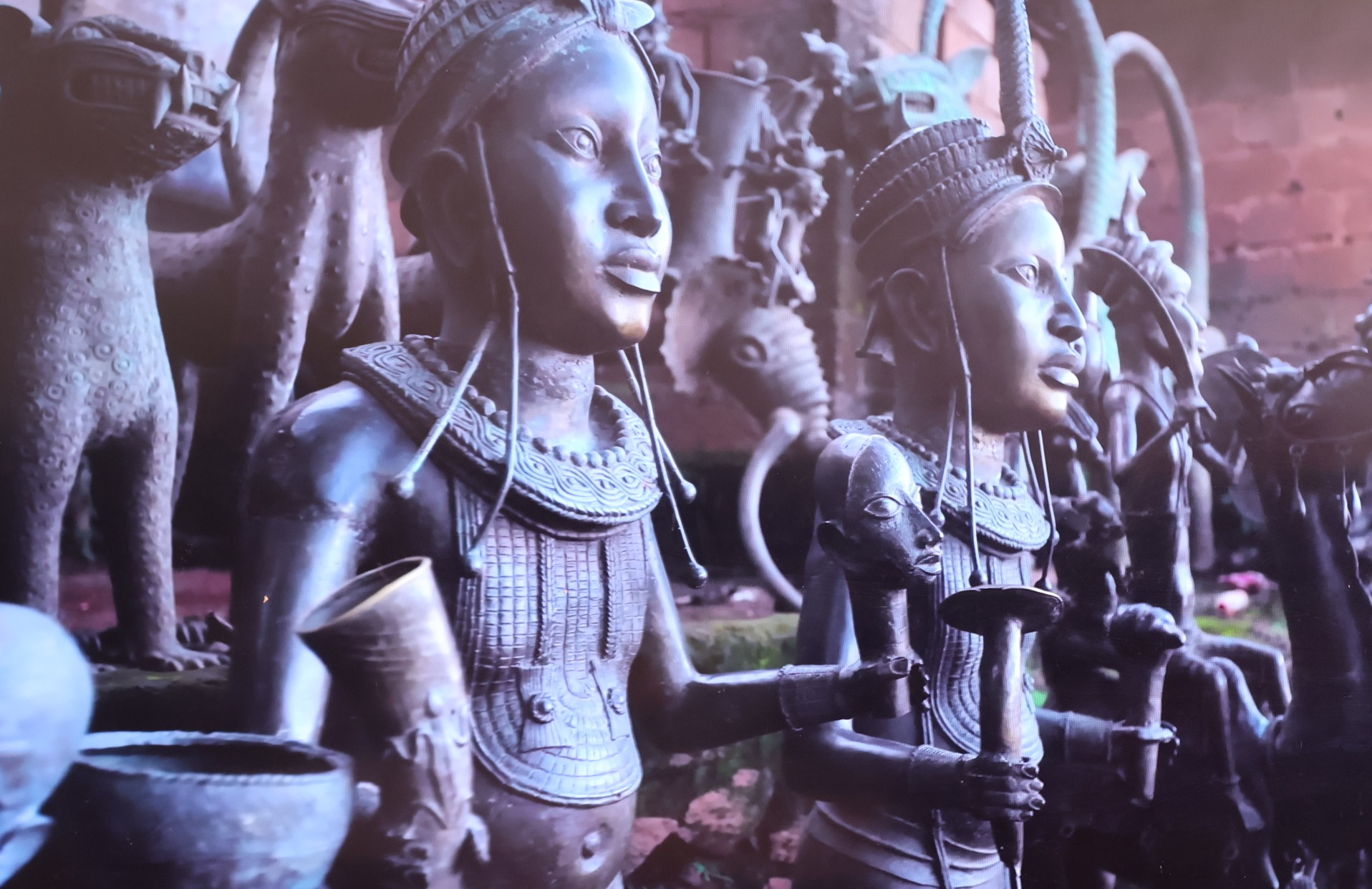 A cultural display in Foumban - West Region of Cameroon
