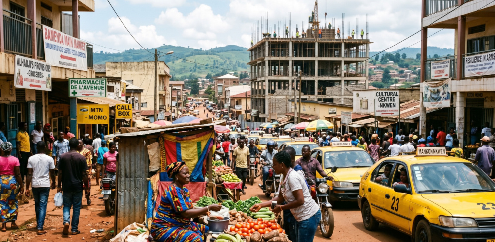 A busy afternoon in the city of Bamenda, North West Region of Cameroon
