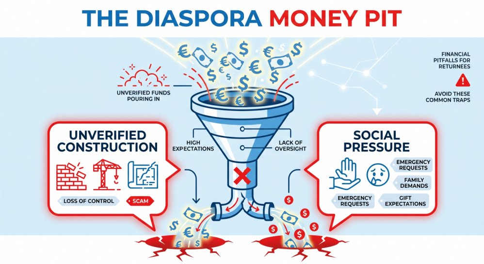 Mistakes diaspora make when returning to Cameroon - Diaspora money pits