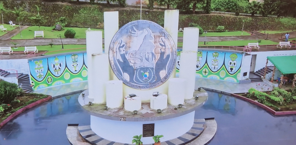 The Reunification Monument in the city of Buea in Cameroon