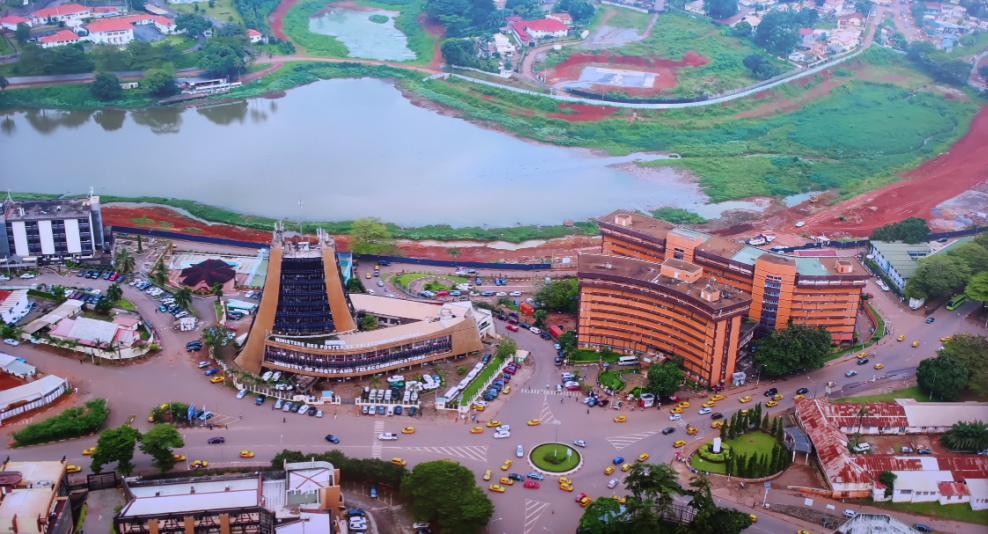 A cross sectional view of the city of Yaounde in Cameroon
