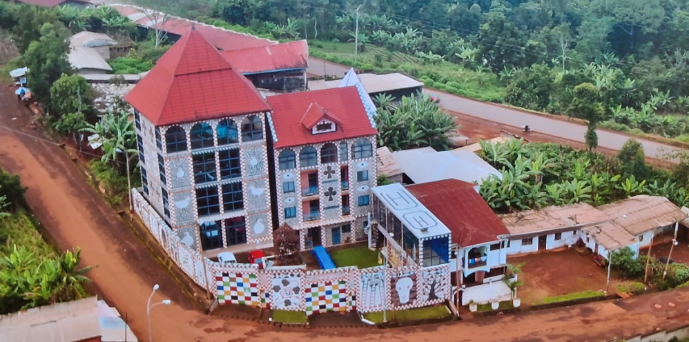 A beautiful cultural structure in the city of Bafoussam in Cameroon