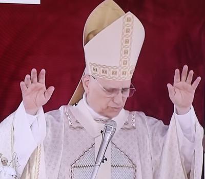 Pope Leo XIV Celebrating Mass in Yaounde, Cameroon
